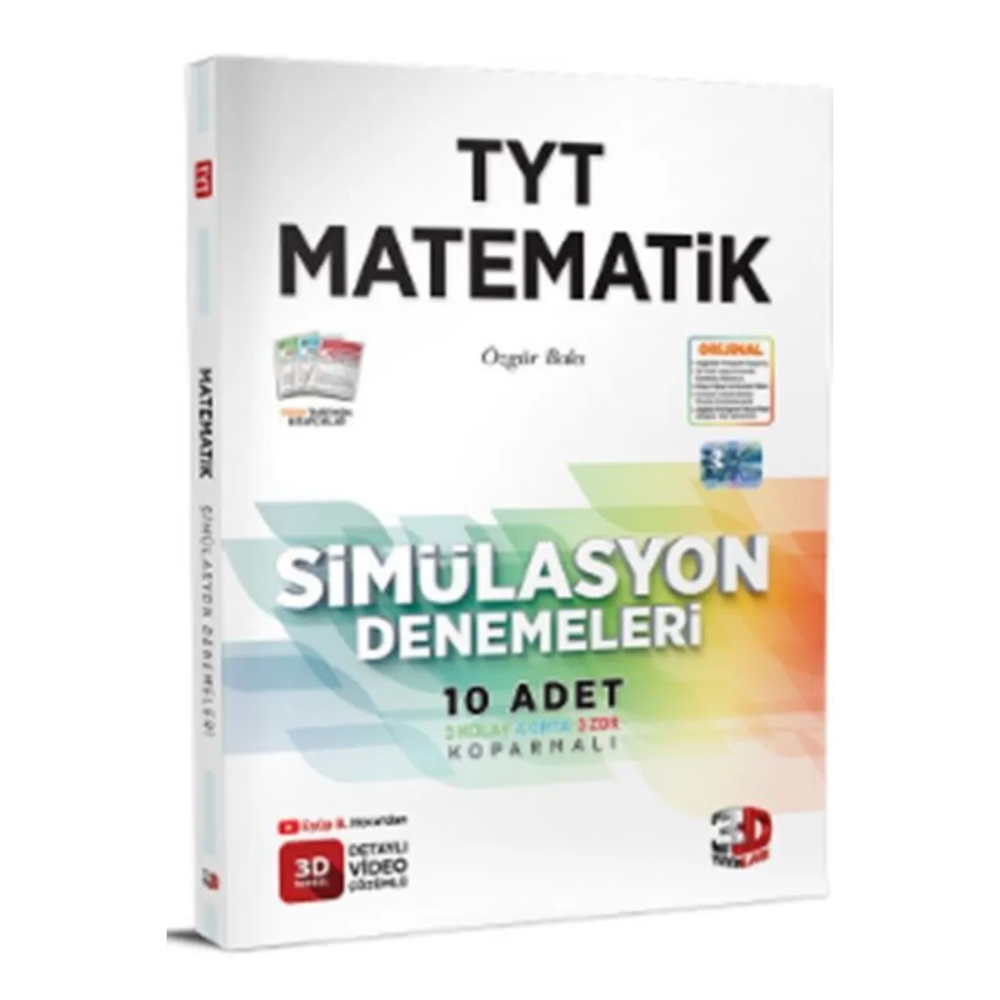 3D TYT MATEMATİK DENEMELERİ Simülasyon Denemeleri (10 Deneme)